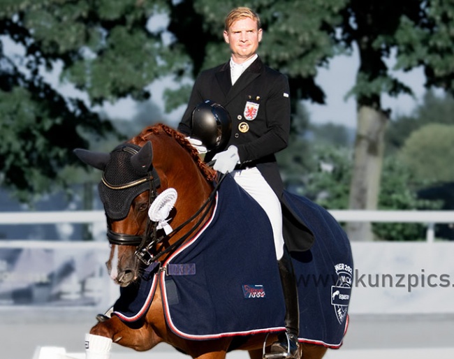 Nicolas Wagner and Quater Back Junior at the 2023 CDI Dielsdorf :: Photo © Lona Kunz