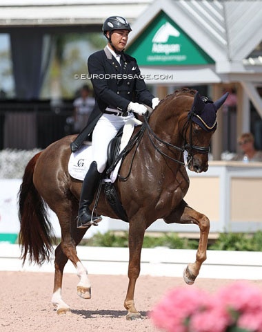 Dong Seon Kim and Bohemian at the 2023 Palm Beach Dressage Derby :: Photo © Astrid Appels