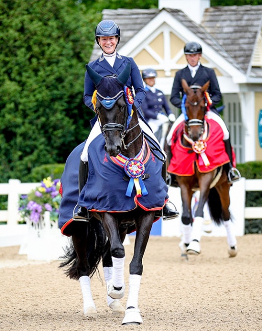 Sabine Schut-Kery and the KWPN stallion Jersey won the Developing PSG Horse Championship :: Photo © US Equestrian