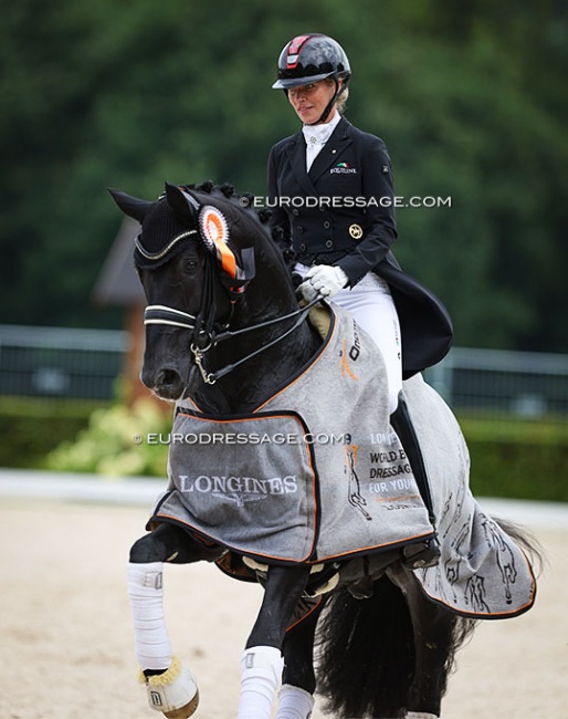 Isabel Freese and Total Hope winning the Grand Prix 3* at the 2023 CDI Ermelo :: Photo © Astrid Appels