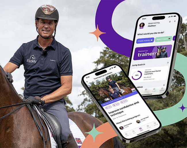 Carl Hester has chosen the Ridely platform exclusively to host their training programs and interviews