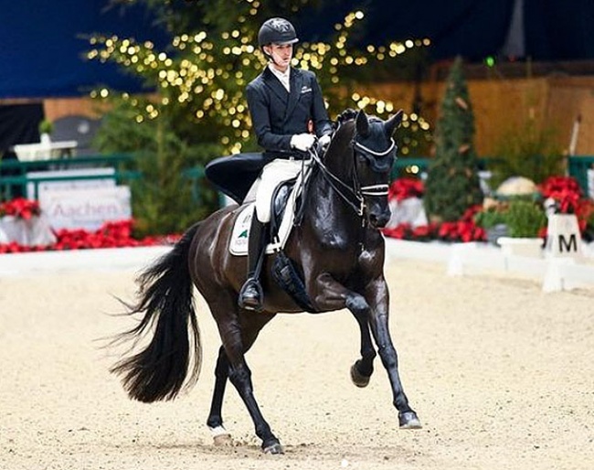 Treffinger's Superstition at the 2022 CHIO Aachen Dressage Youngsters Competition