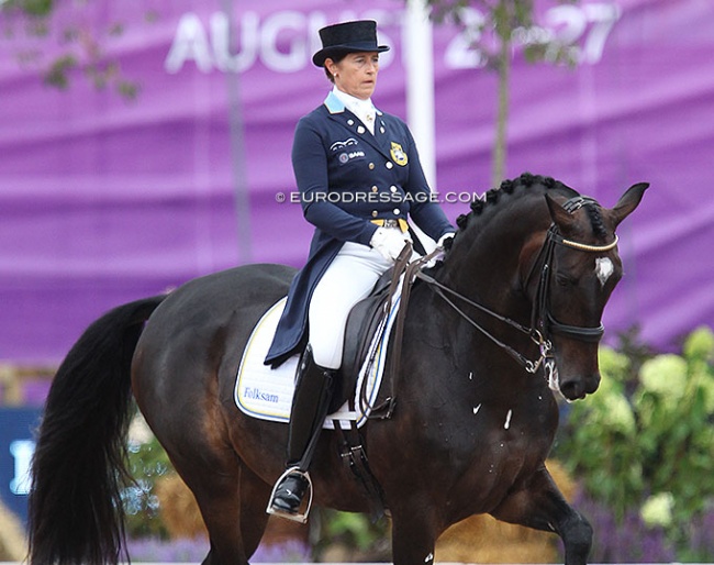 Tinne Vilhelmson-Silfvan on Paridon Magi at the 2017 European Championships in Gothenburg :: Photo © Astrid Appels