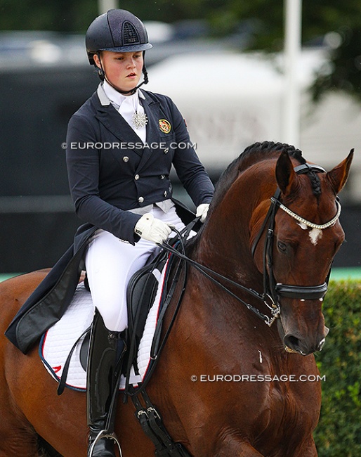 Helena Liholt Gulli at the 2017 European Young Riders Championships :: Photo © Astrid Appels