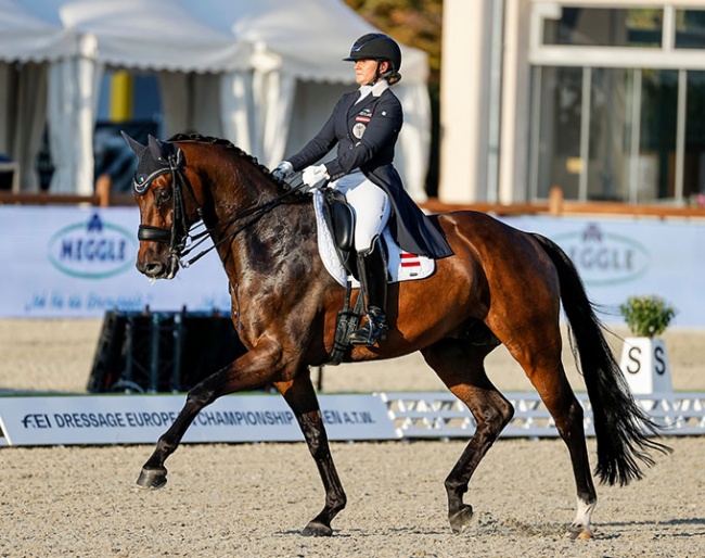 Diana Porsche and Douglas competed in Hagen at the 2021 European Under 25 Championships :: Photo © Stefan Lafrentz