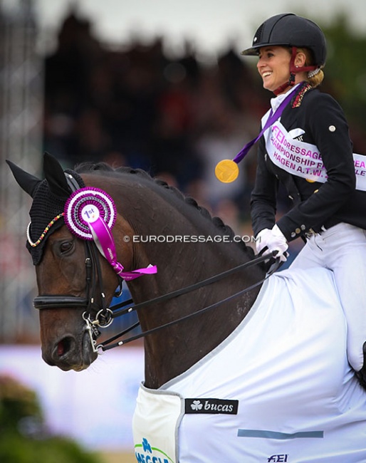 Will Jessica von Bredow-Werndl renew her 2021 European Champion's title in Riesenbeck? :: Photo © Astrid Appels