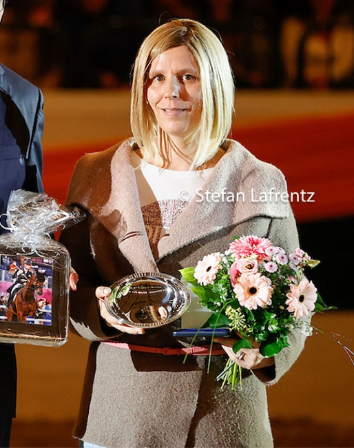 Silke Druckenmüller at the 2021 Trakehner Stallion Licensing :: Photo © Stefan Lafrentz