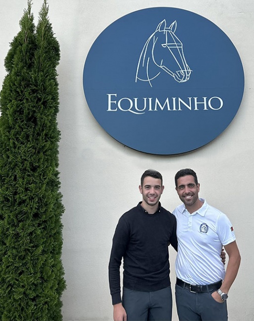 Tiago Andre Ferreira and Roberto Brasil have started their own dressage training business at Equiminho in Barcelos, Portugal