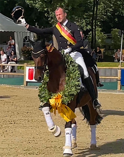 Hendrik Lochthowe and Bricco Barone win the 2023 German Professional Dressage Riders Championships :: Photo © Berufsreiter