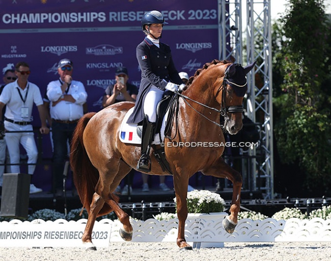 Morgan Barbançon and Habana Libre A at the 2023 European Dressage Championships :: Photo © Astrid Appels