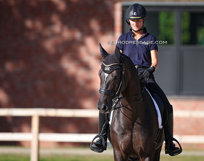 Pauline Basquin and Sertorius de Rima Z at the 2023 Euorpean Dressage Championships :: Photo © Astrid Appels
