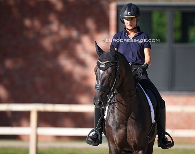 Pauline Basquin and Sertorius de Rima Z at the 2023 Euorpean Dressage Championships :: Photo © Astrid Appels