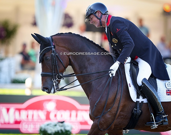 Carl Hester and Fame at the 2023 European Dressage Championships :: Photo © Astrid Appels