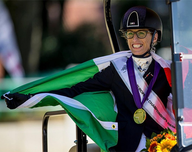 Kur gold for Sara Morganti in Grade I at the 2023 European Para Dressage Championships :: Photo © Digishots