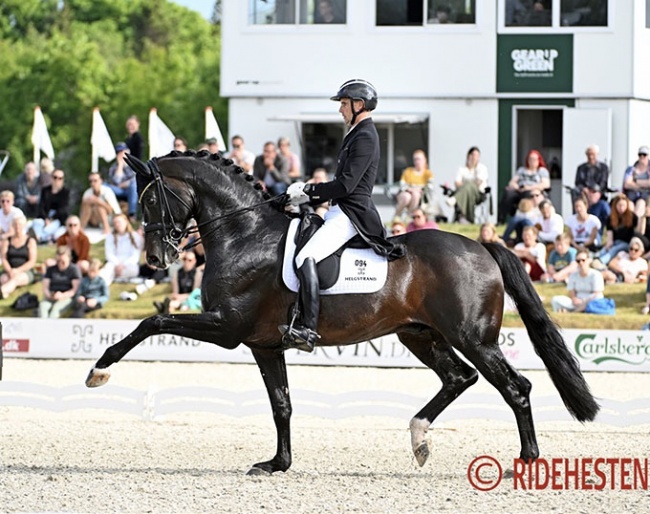 Andreas Helgstrand and Jovian at the 2023 Danish Dressage Championships in Uggerhalne :: Photo © Ridehesten