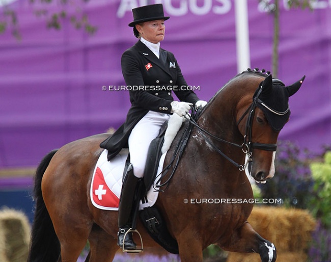 Marcela Krinke-Susmelj and Molberg at the 2017 European Championships :: Photo © Astrid Appels