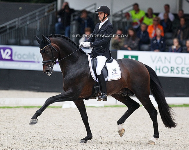 Andreas Helgstrand and Revolution at the 2019 World Young Horse Championships :: Photo © Astrid Appels