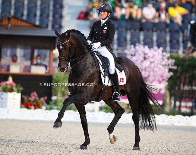 Nanna Skodborg Merrald and Blue Hors Zack at the 2021 Olympic Games :: Photo © Astrid Appels