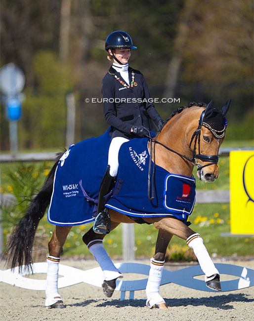 Liezel Everars and FS Capelli De Niro at the 2021 CDI Opglabbeek :: Photo © Astrid Appels