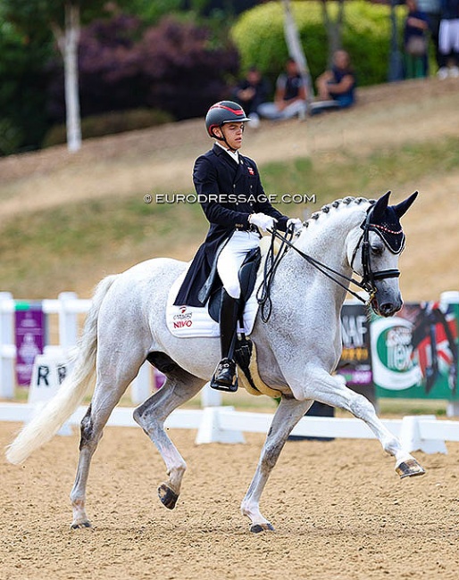 Alexander Yde Helgstrand and Belantis at the 2022 European Young Riders Championships :: Photo © Astrid Appels