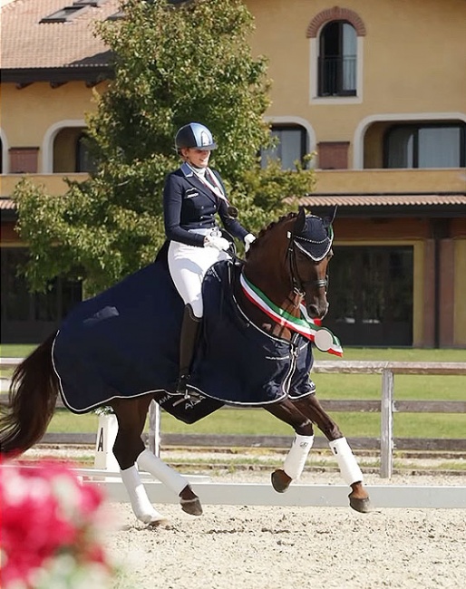 Valentina Remold and Fraulein Auguste MJ at the 2023 Italian Dressage Championships