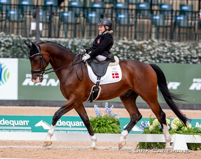 Stinna Tange Kaastrup and Horsebo Smarties won double gold at the 2018 World Equestrian Games :: Photo © Dirk Caremans