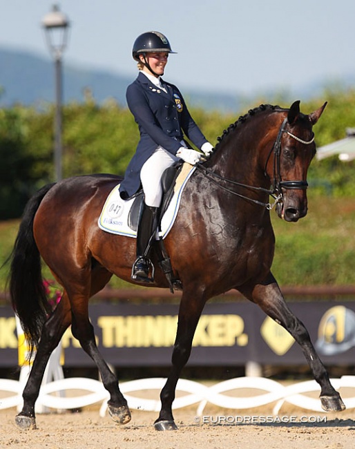 Cecilia Bergakra and Primavera at the 2019 European Young Riders Championships :: Photo © Astrid Appels