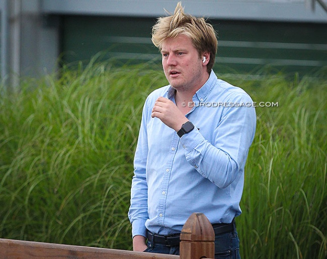 Thomas Eyckmans at the 2021 European Dressage Championships at Hof Kasselmann in Hagen :: Photo © Astrid Appels