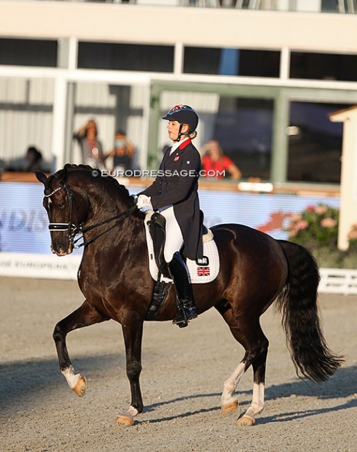 Ellen McCarthy and Londero von Worrenberg at the 2021 European Under 25 Championships :: Photo © Astrid Appels