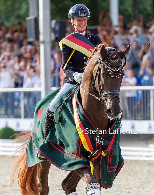 Mareike Mimberg and San to Alati win the 2022 Bundeschampionate Photo © Stefan Lafrentz