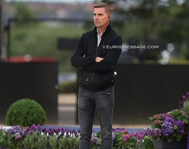 Andreas Helgstrand at the 2022 World Championships Dressage hosted in Herning (DEN). As CEO of Helgstrand Dressage he is held accountable for the training practices that happen in his sales yard :: Photo © Astrid Appels