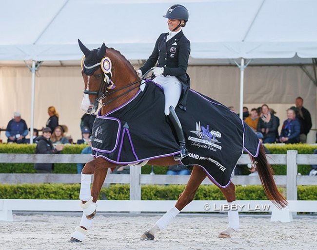 Melissa Galloway and Windermere J'Obei W at the 2023 CDI-W Cambridge :: Photos © Libby Law