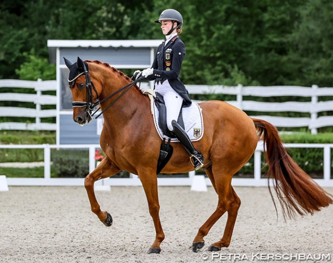 Semmieke Rothenberger and Farrington at the 2023 European Under 25 Championships :: Photo © Astrid Appels