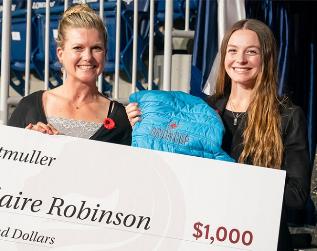 Pia Fortmuller and Claire Robinson at the Royal Agricultural Horse Show in Toronto :: Photo © Ben Radvanyi