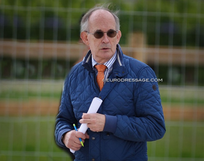Belgian judge Freddy Leyman, here at the 2020 CDI Grote Brogel :: Photo © Astrid Appels
