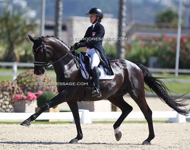 Diamo Dream at the 2021 European Young Riders Championships in Oliva Nova :: Photo © Astrid Appels