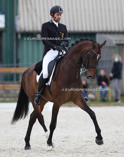 Thibault Vandenberghe and Santiago Song at the 2021 CDI Grote Brogel :: Photo © Astrid Appels