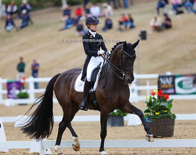 Lucie-Anouk Baumgürtel and Hugo at the 2022 European Young Riders Championships :: Photo © Astrid Appels