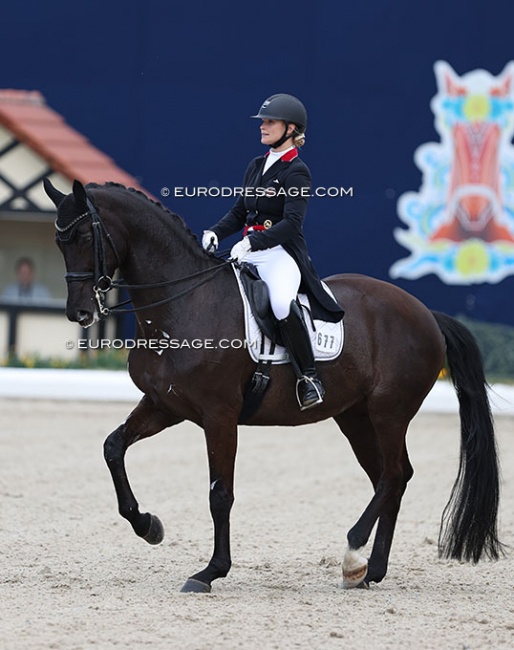 Leonie Krull and All We Need in the Louisdor Cup qualifier in Hagen in April 2023 :: Photo © Astrid Appels