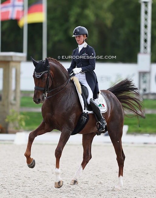 Adelinde Cornelissen and Fleau de Baian at their last international as a pair, the 2023 CDI Kronenberg :: Photo © Astrid Appels