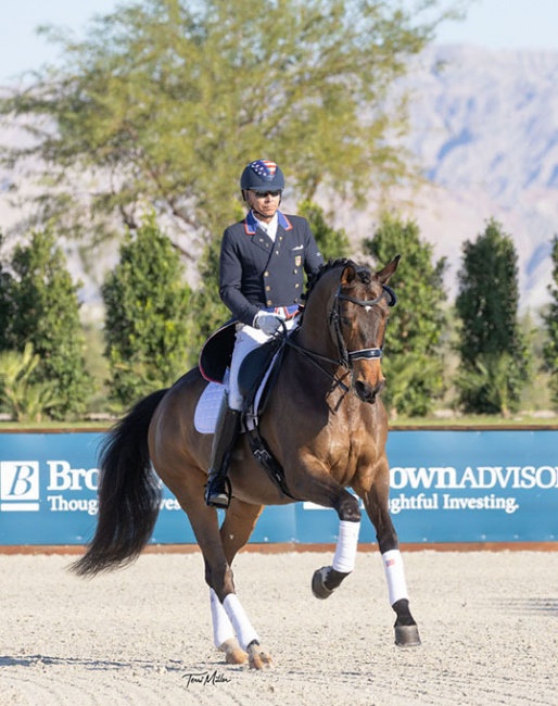 Steffen Peters and Mani's Endeavor at the 2023 CDI-W Thermal :: Photo © Terri Miller