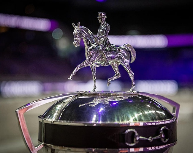 The FEI Dressage World Cup trophy :: Photo ©FEI/Richard Juilliart
