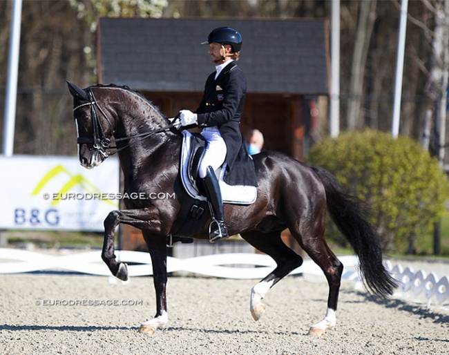 Edward Gal and Total U.S. at their international show debut at the 2021 CDI Opglabbeek. Three months later they competed at the 2021 Olympic Games, their last show so far :: Photo © Astrid Appels