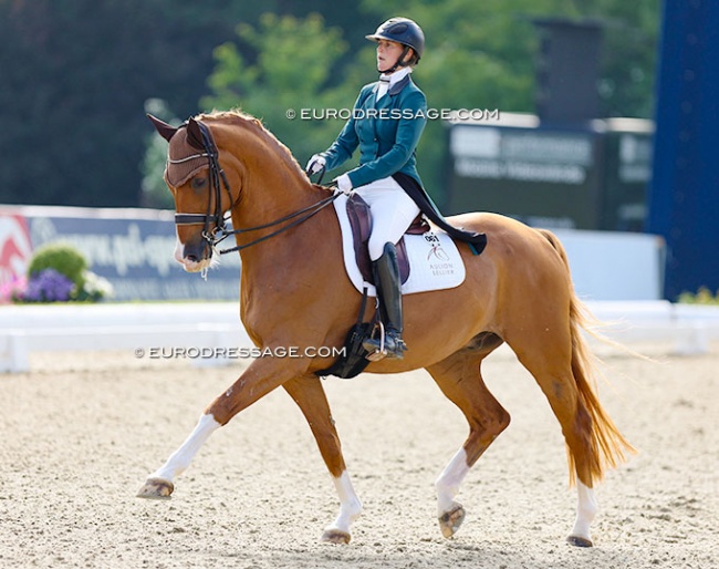 Camille Judet Cheret and Scoop du Bois Luric at the 2022 Aachen Dressage Days in Hagen :: Photo © Astrid Appels