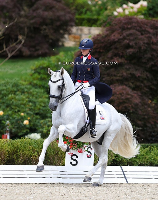 Mette Dahl and Caporal de Massa at the 2023 European Junior Riders Championships :: Photo © Astrid Appels