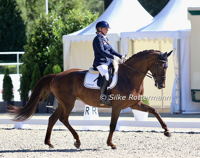 Lena Malmstrom and her home bred Fabulous Fidelie at the 2023 European Para Dressage Championships :: Photo © Silke Rottermann