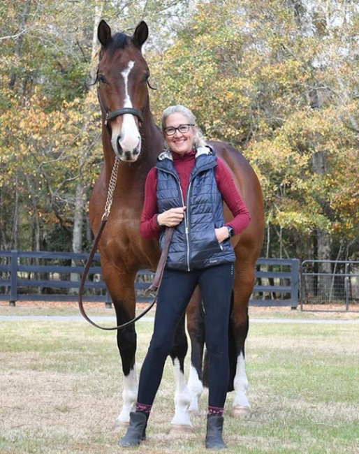 Tina Konyot with her own Grand Prix horse, J Everdale :: Photo © private