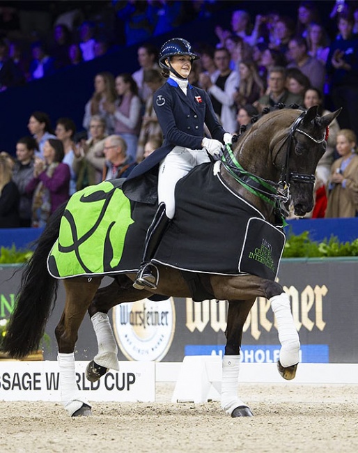 Sophia Ludvigsen and Blue Hors Quintana at the 2024 CDI-W Amsterdam :: Photo © Digishots