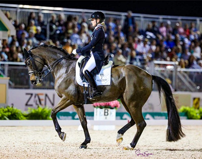 Felicitas Hendricks and Drombusch at the 2024 CDI-W Wellington :: Photo © Lily Forado