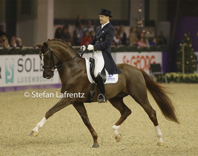 Oliver Oelrich and Floriscount at the 2014 Nurnberger Burgpokal Finals in Frankfurt :: Photo © Stefan Lafrentz